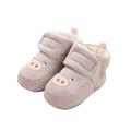 Baby Shoes Non-Slip Sneaker Walking Soft-Soled Breathable Birthday Gift Plush Embroidery Pig Cartoon Boots