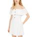 A-Line Dress Junior's Eyelet Off Shoulder XXL