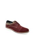 Tuck & Von Mens Genuine Suede Lightweight Canvas Accent Derby