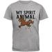 My Spirit Animal Horse Heather Grey Youth T-Shirt - X-Large(18)
