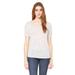 Bella + Canvas, The Ladies' Slouchy T-Shirt - WHITE MARBLE - S