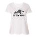 Inktastic Napping Dis Tew Much Longhair Grey adn White Cat Adult Women's Plus Size V-Neck Female