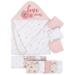 Gerber Baby Girl Hooded Towel & Washcloth Set, 14-Pack