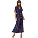 ellos Women's Plus Size Harper Fit & Flare Maxi Dress