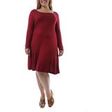 Women's Plus Long Sleeve Casual Dress