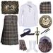 Scottish Kilts Outfit Set Weathered Mackenzie tartan with Thistle Accessories 10 pcs