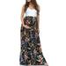 Sexy Dance Casual Maternity Dress Women Floral Print Sleeveless Crew-neck Long Maxi Dress Pregnant Loose Cozy Clothes Summer Breastfeeding Dress