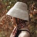 NAOMI Jute Bucket Hat - Nude Beige