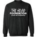 Unisex Crewneck Sweatshirt, The Head Foundation, Slim Fit, Long Sleeve Sweater - Dark Heather Small