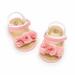 Baby Girls Floral Sandals Soft Sole Anti-slip Sparkle Shoes Prewalker Crib Shoes