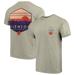 Clemson Tigers Landscape Shield Comfort Colors Pocket T-Shirt - Tan