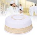 OTVIAP Polyester Mixed Cotton Cloth Muslim Prayer Hat Islam Man Embroidery Hat Male Head Cap,Man Hat,Islam Hat