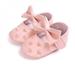 Hazel Tech New Newborn Baby Girls Love Big Bow Embroidery Soft Bottom Non-slip First Walke Prewalker Boots Bottom PU Leather Shoes