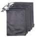 5 pcs multi purpose nylon mesh drawstring storage ditty bags for travel & outdoor activity by erlvery damain