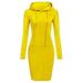 Women Pullover Sweatshirt Dress Turtleneck Long Sleeve Tunic Dress Autumn Winter Dress