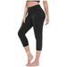 Bowake Women's Stretch Yoga Leggings Fitness Running Gym Sports Pockets Active Pants, please buy one or two sizes larger than normal