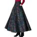 Women's Plus Size High Waisted Floral Casual Winter Party Evening Long Skirt