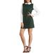 Allegra K Women's Peter Pan Collar Long Sleeve Check Shift Dress