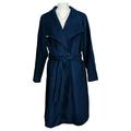 Dennis Basso Women's Plus Sz 20W Belted Coat Blue A367846