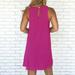 Summer Fashion Women Round Neck Chiffon Mini Dress Sleeveless Casual Dress
