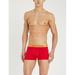 Calvin klein Men's Evolution Classic-fit Microfibre Trunks , Red, Large