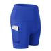 Zuiguangbao Women Casual Fitness Shorts Fashion Blue Slim Elastic Shorts Female High Waist Sport Shorts Quick Drying Women Clothingï¼ŒXL