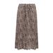 ZIYIXIN Chiffon Skirt Leopard Print Elastic Waist Loose Skirt Dress