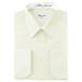 BERLIONI MEN'S CONVERTIBLE CUFF SOLID DRESS SHIRT-OFF WHITE-L sleeve 34/35