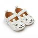 CUTELOVE Newborn Baby Girls Solid Cartoon First Walkers Soft Sole Shoes Sneakers Round Toe Flats Baby Girl Single Shoes Toddler Shoes