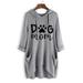 Women's Casual Printed Loose Mid-Length Dresses Three-Quarter Sleeve Dress