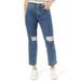 Signature by Levi Strauss & Co. Women's Ultra High Rise Straight Cropped Jeans