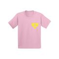 Awkward Styles Yellow Heart Toddler Shirt Jesus Shirt for Kids Shirt for Boys Christian Cross Shirts for Girls Jesus T-Shirt for Children Christian Gifts Christ Clothes Cross T-Shirt for Toddlers