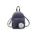 luethbiezx Women Mini Corduroy Backpack School Bags Solid Backpack Pendant Small Zipper Shoulder Bag Rucksack