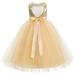 Heart Cutout Sequin Flower Girl Dress Special Occasion Dresses 172seq