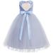 Heart Cutout Sequin Flower Girl Dress Special Occasion Dresses 172seq