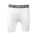 Under Armour Men's HeatGear Armour Compression Shorts â€“ Mid, White (100)/Graphite, Small