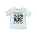 Super Mario Toddler Boys Gray Short Sleeve Level Up Luigi T-Shirt Tee Shirt