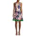 VINCE CAMUTO Womens Navy Floral Halter Short Party Dress Size 10