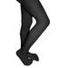 Butterfly Girls Lycra Opaque School Tights Uniform Hosiery Footed Stockings (A, Black)