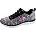 Skechers Women's Flex Appeal 2.0 Sneaker, Black/Multi, 10 M US