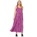 Woman Within Women's Plus Size Empire-Waist Print Maxi Dress