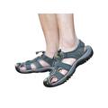 Fangasis Mens Leather Sandals Walking Fashion Casual Summer Beach Comfy Shoes Size 6-14