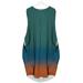 Women's Plus Size Dress Women Summer Sleeveless Loose Print Pocket O-Neck Casual Dress Plus Size Dress