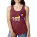 Womens Bladder Cancer Racerback Tank Top