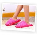 Autumn And Winter Thickened Warm Mopping Slippers Removable And Washable Dust Mop Slippers Shoe Covers