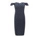 luethbiezx Women Summer Dress Polka Dot Off Shoulder Low-Cut Backless Tight Skirt