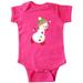 Inktastic Ice Skating Snowman, Snowman With Hat, Carrot Nose Infant Short Sleeve Bodysuit Unisex