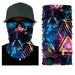 Tie Dye Galaxy Colorful Face Balaclava Neck Scarf Rave Sport Headwear Mask