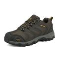 Nortiv 8 Men's Low Top Waterproof Outdoor Hiking Backpacking Work Boots Shoes Us 160448_Low Brown/Black/Tan Size 7.5