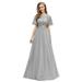 Ever-Pretty Womens Plus Size Mother of the Bride Dresses for Women 00904 Grey US20